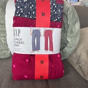 GAP Flannel Pants Set - Pink and Navy
